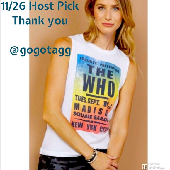 Chaser Tops - 17 -NWT Chaser The Band Who sz Xl